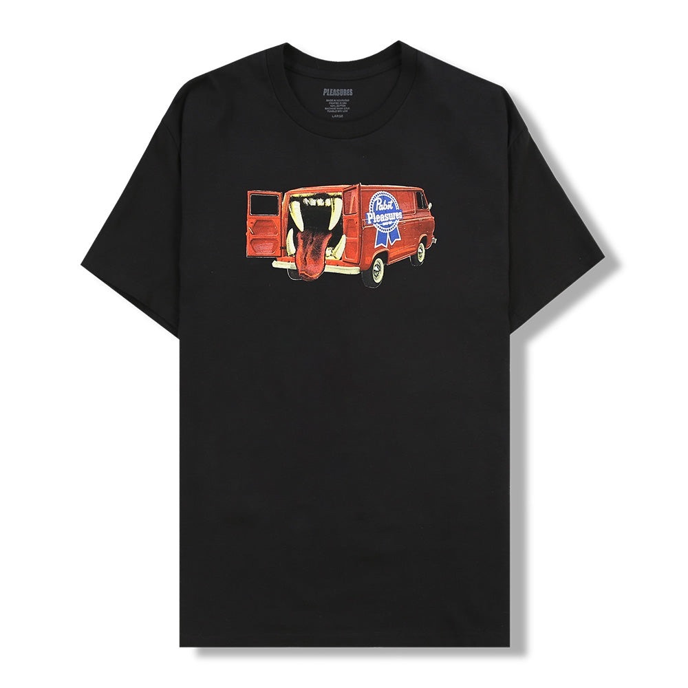 pleasures x pabst blue ribbon — beer van graphic tee
